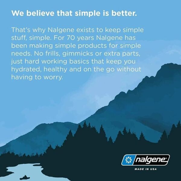 Nalgene 32oz Narrow Mouth Loop-Tops Tritan Suluk Cerulean