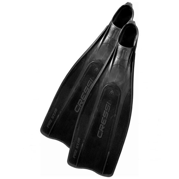 Cressi Pro Star Palet Maske Şnorkel Seti BLACK - NO:43-44
