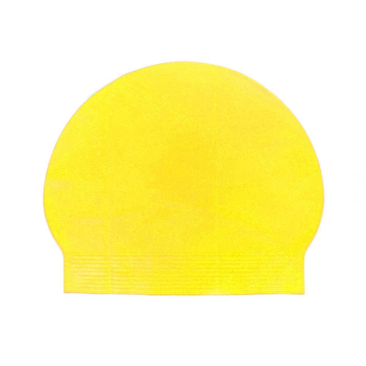 Bermuda Latex Swim Cap Yüzücü Bonesi Sarı