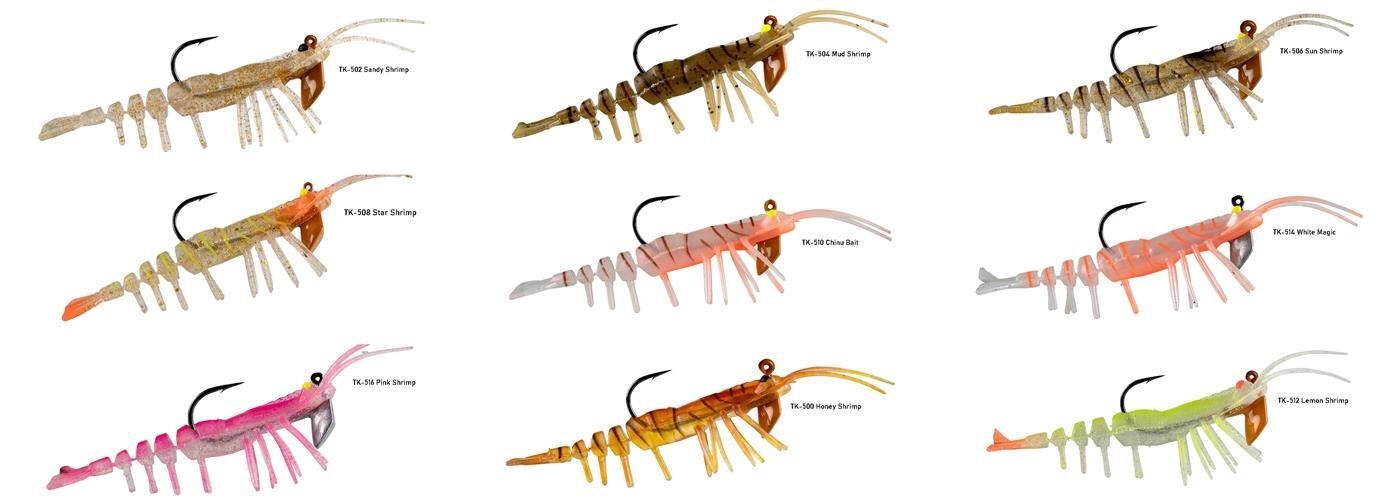 Hanfish Teke Shrimp Karides 75 mm 7 gr Silikon Yem CHINU BAIT