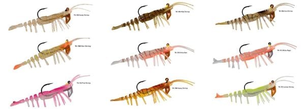 Hanfish Teke Shrimp Karides 75 mm 7 gr Silikon Yem CHINU BAIT