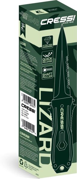 Cressi Lizard Dalış Bıçağı BLACK