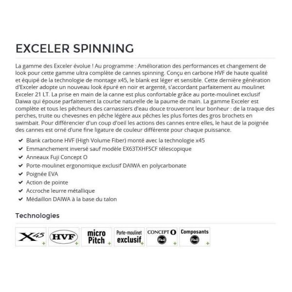 Daiwa Exceler 244 Cm 7-28 gr 2 Parça Spin Olta Kamış