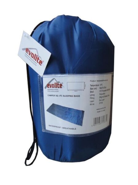 Evolite Camper Pro SQ Uyku Tulumu 0ºC MAVİ - Left
