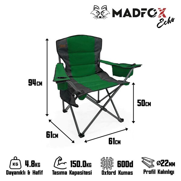 Madfox Echo Katlanır Kamp Sandalyesi