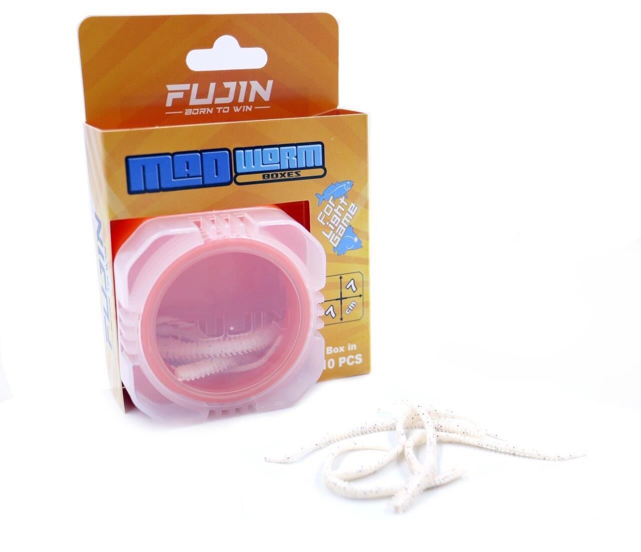 Fujin Mad Worm 9cm LRF Silikonu WHİTE