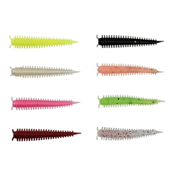 Kendo Zombie Worm Blueberry Scent CY029 Lrf Silikonu 4cm ( MixColor )