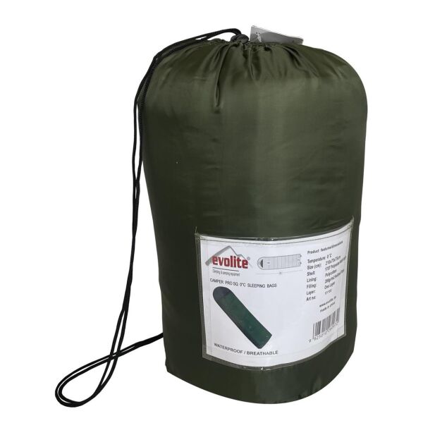 Evolite Camper Pro SQ Uyku Tulumu 0ºC HAKİ - Right