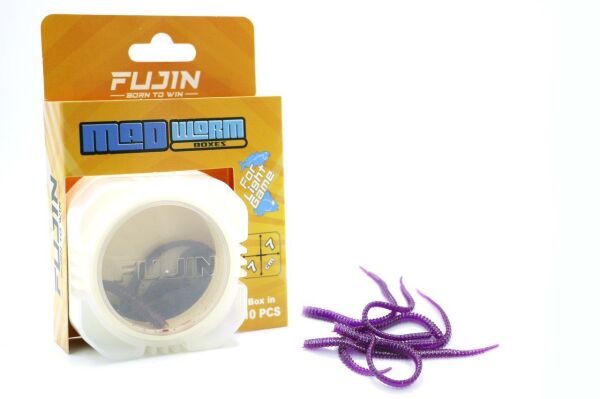 Fujin Mad Worm 9cm LRF Silikonu Glow Purple