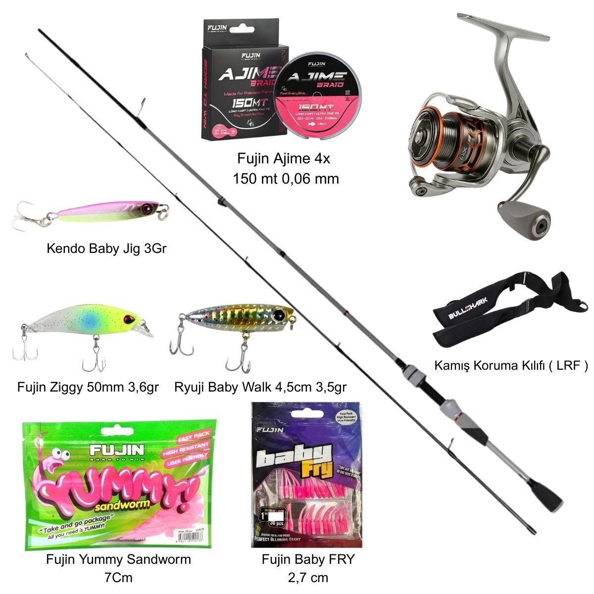 Fujin Ajime 198cm 05-5gr Ryuji Ajix 500 Lrf Olta Seti