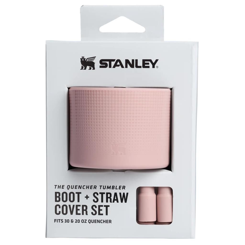 Stanley The Quencher Boot + Straw Topper Cover Set 0.88 + 0.59 Lt Pink Dusk