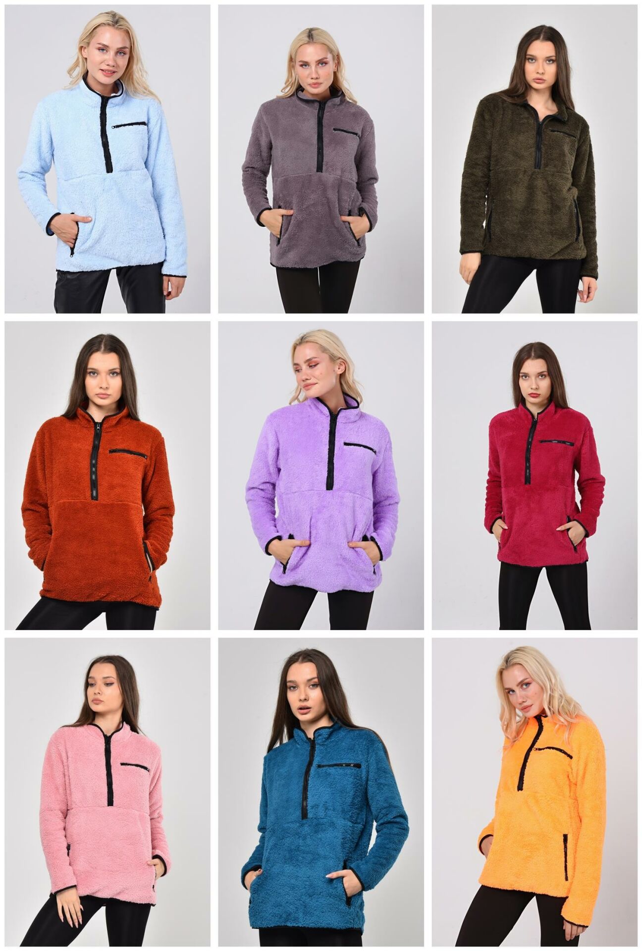 North Trace Gecko Yarım Fermuarlı Kadın Welsoft Polar