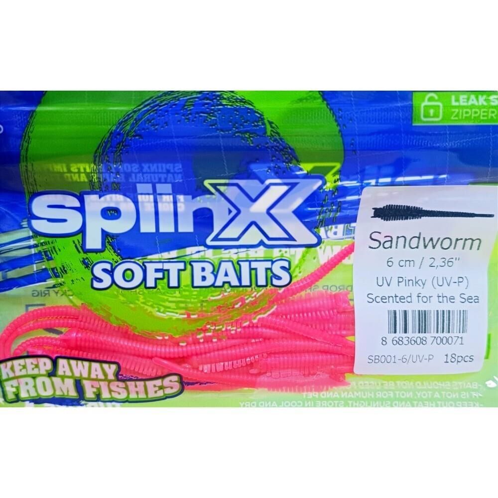 Spiinx Sandworm Silikon 6cm Lrf Silikon Yem UV Pinky