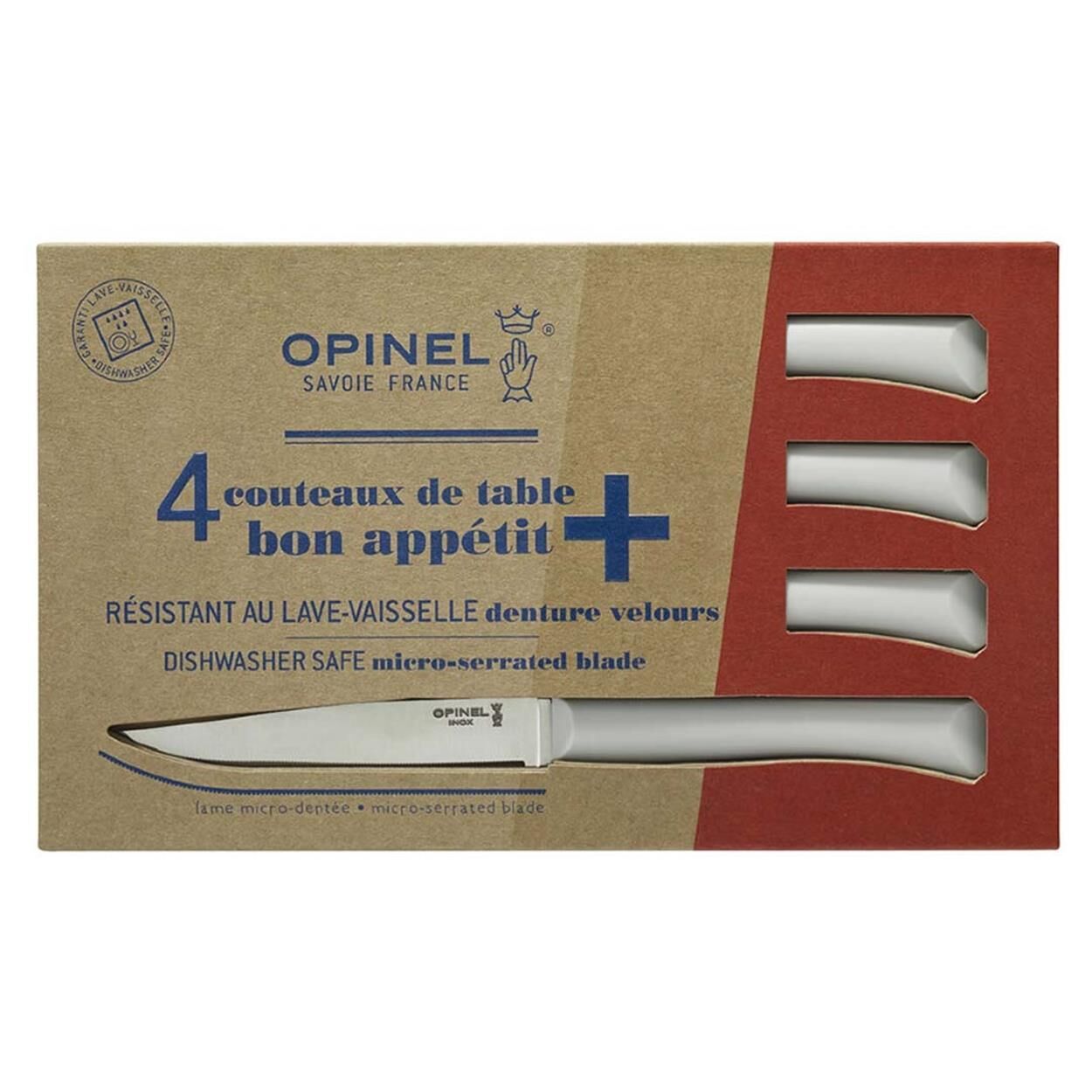 Opinel Bon Appetit 4 Parça Paslanmaz Sofra Bıçağı BEYAZ