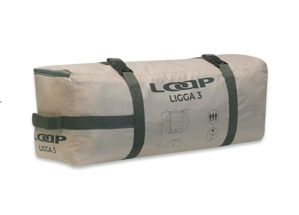 Loap Ligga 3 Kişilik Kamp Çadırı GRİ