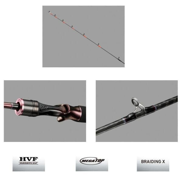 Daiwa New Kohga Tenya Game 206cm 60-300gr 2 Parça Olta Kamışı ( 69XHB-S )