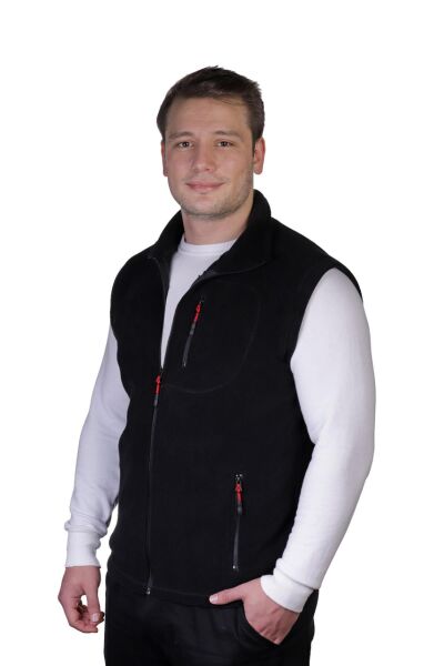 North Trace Hurricane Erkek Polar Yelek SİYAH - 2XL