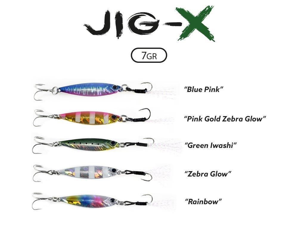 Fujin Jig-X 7 gr LRF Jig - Jig Yem Pink/Gold Zebra Glow