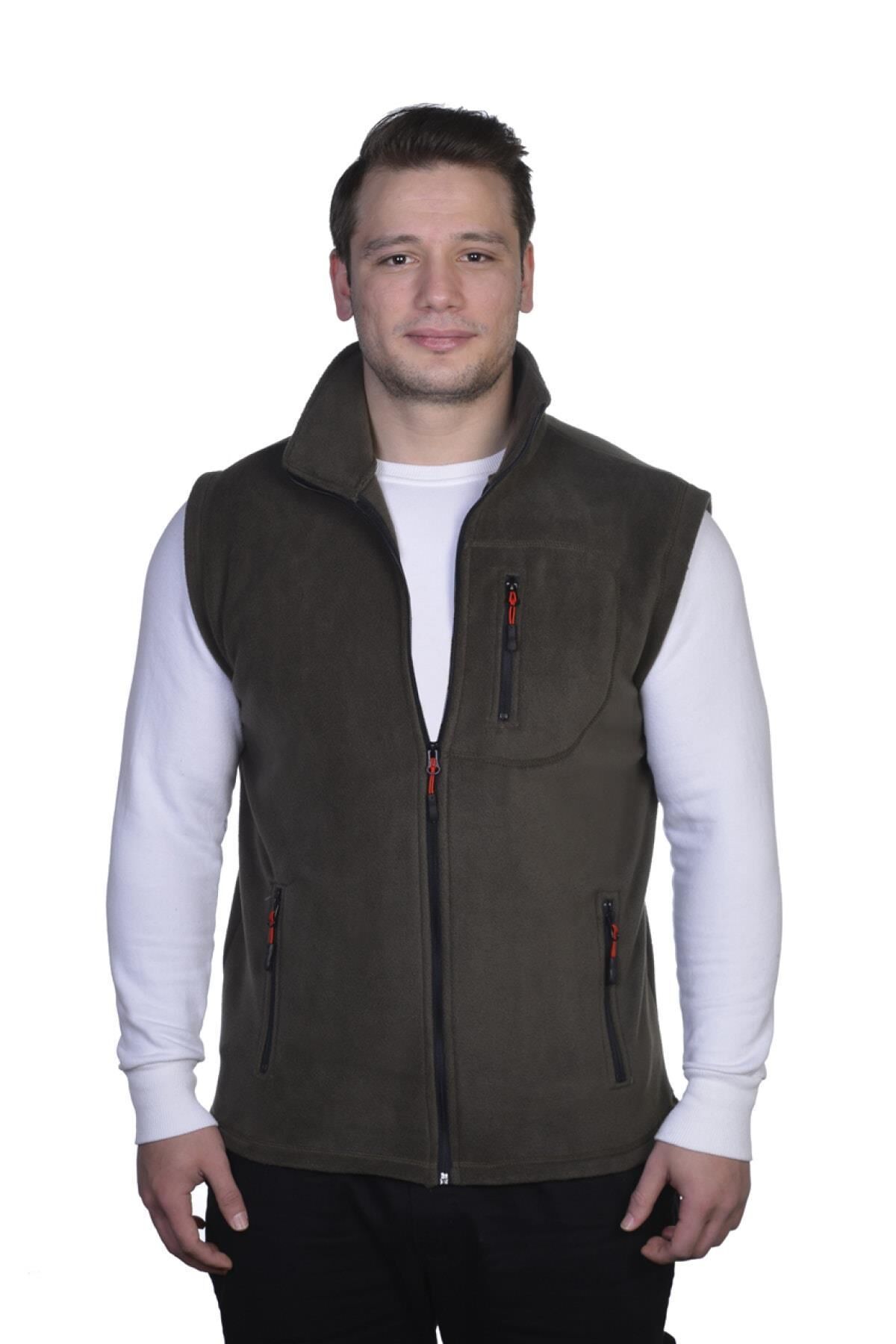 North Trace Hurricane Erkek Polar Yelek HAKİ - M