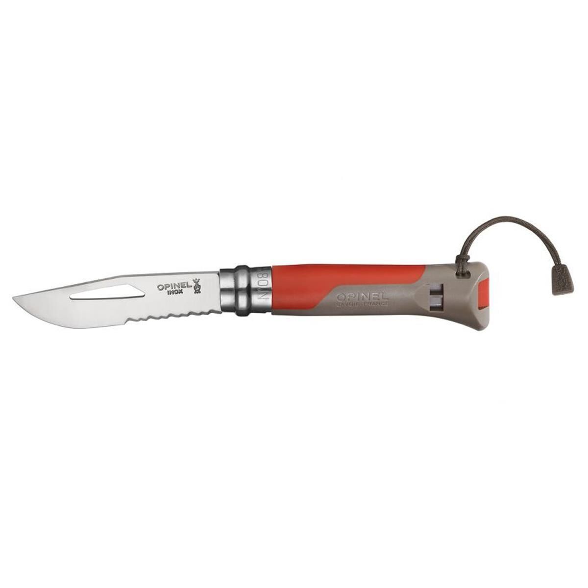 Opinel Inox No 8 Outdoor Paslanmaz Çelik Çakı KIRMIZI