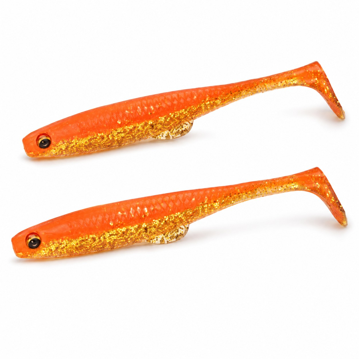 Daiwa Flat Junkie Duckfin Shad 3.5'' 9cm Slikon Yem ORANGE GOLD