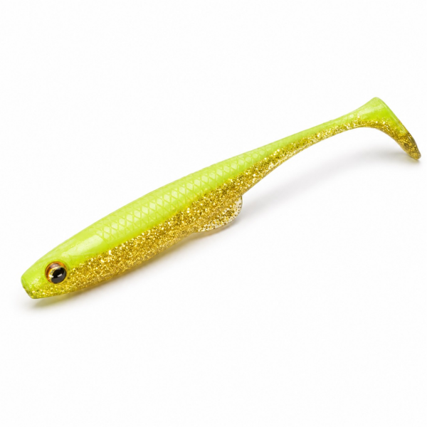 Daiwa Flat Junkie Duckfin Shad 3.5'' 9cm Slikon Yem Hirame Chart Gold