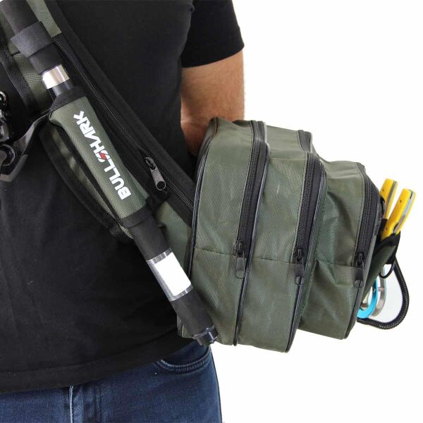 Bullshark Spin ve Lrf Çantası Kamış Takma Bantlı Haki