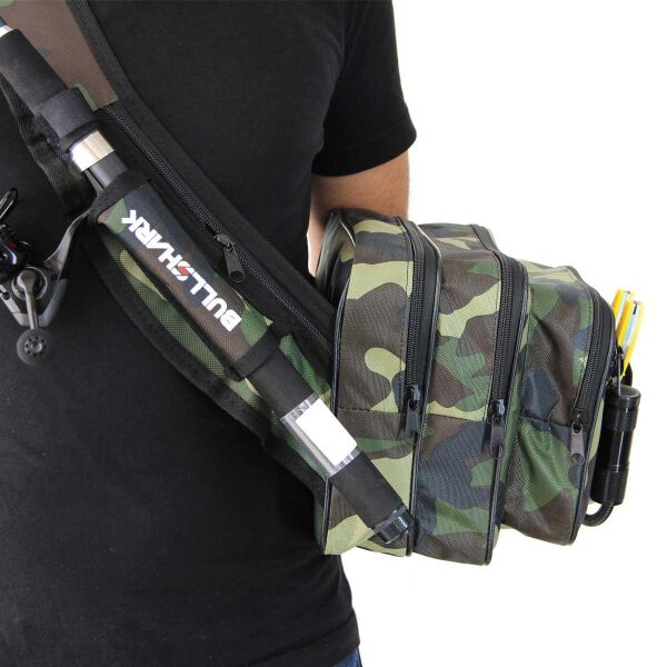 Bullshark Spin ve Lrf Çantası Kamış Takma Bantlı Kamuflaj