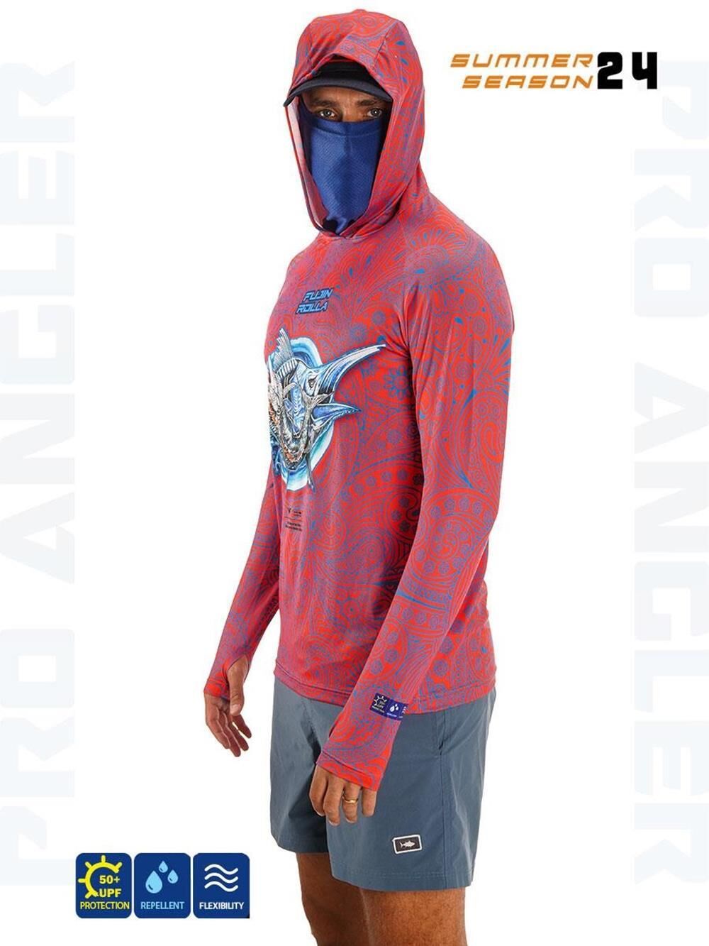 Fujin Rolla S24 Buff & Hoodie Swordfish Red S
