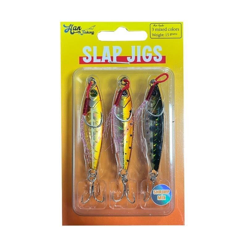 HanFish Slap Jigs 3 Shrimp Mix Jig Yem 10 Gr