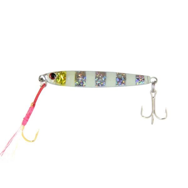 River Alfred Jig Lure Baby Jig 10 Gr ZEBRA GLOW