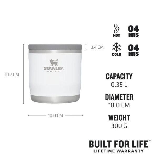 Stanley Adventure To-Go Food Jar 0,35 Litre Yemek Termosu BEYAZ