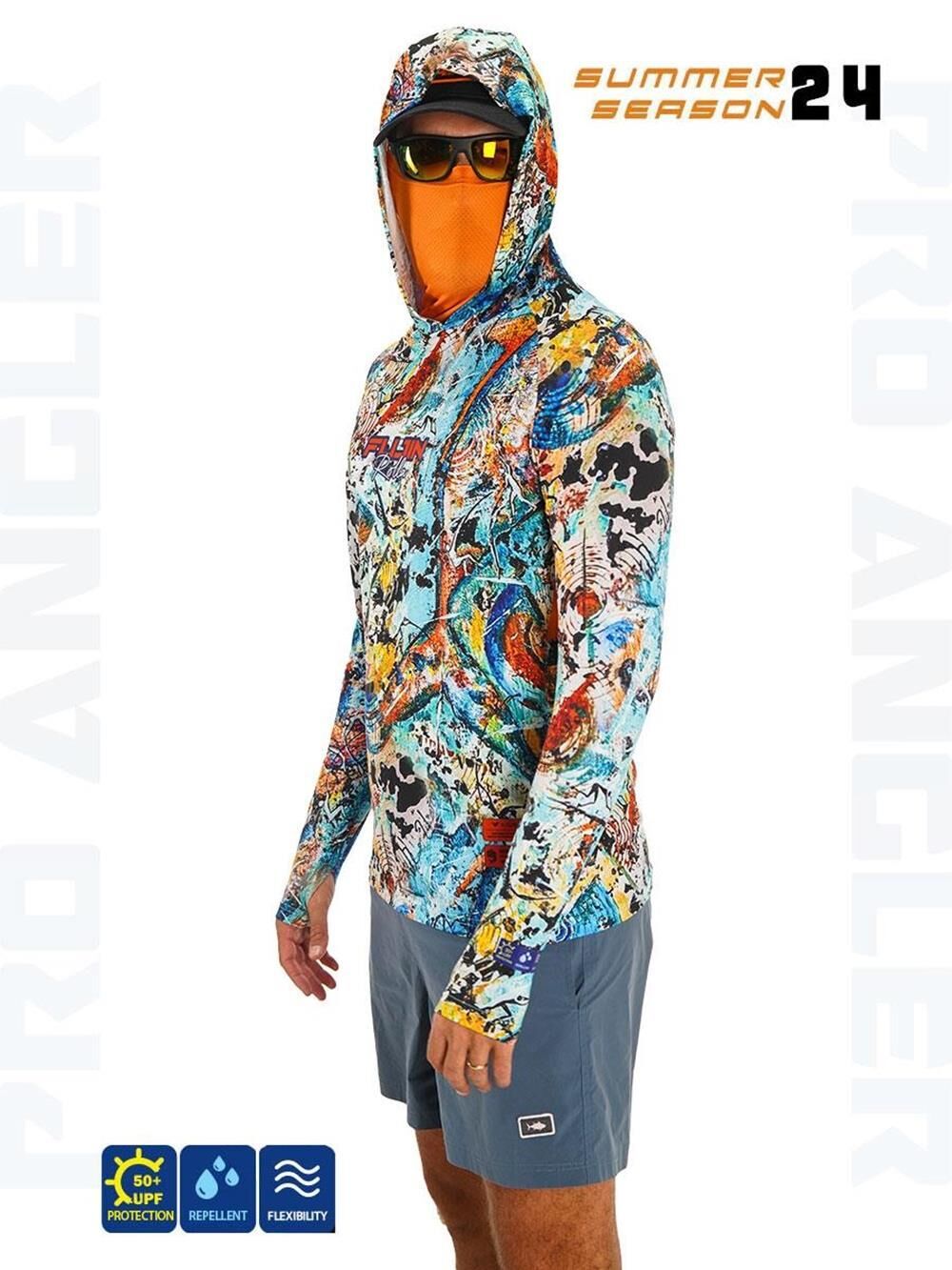 Fujin Pro Angler S24 Buff & Hoodie Makai Orange L