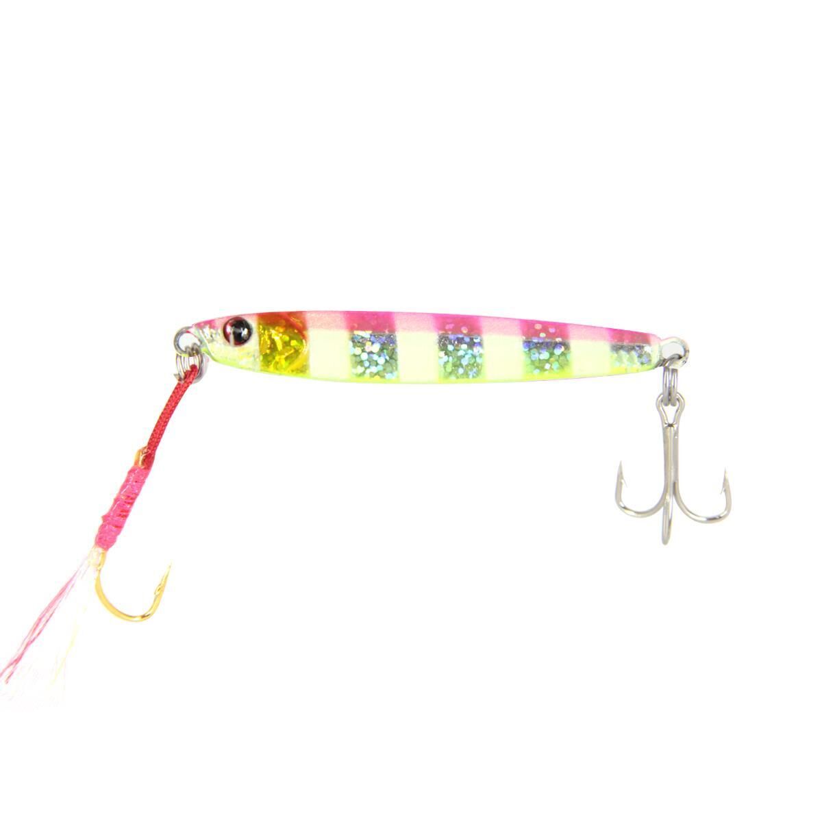 River Alfred Jig Lure Baby Jig 10 Gr PİNK ZEBRA GLOW