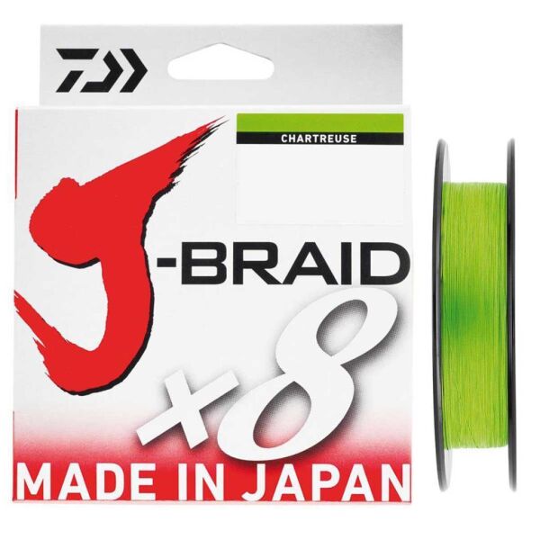 Daiwa J-Braid X8 Chartreuse İp Olta Misinası 150Mt CHARTREUSE - 0,10 mm