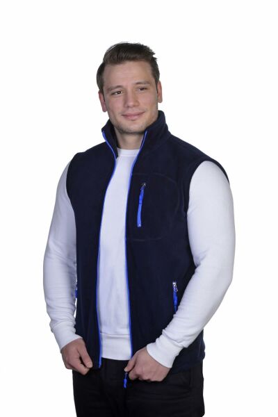 North Trace Hurricane Erkek Polar Yelek LACİVERT - S