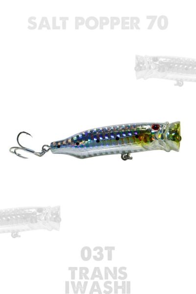 Fujin Salt Popper 70 mm 9.5 gr Su Üstü Maket Balık