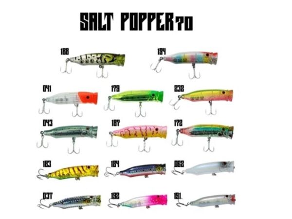 Fujin Salt Popper 70 mm 9.5 gr Su Üstü Maket Balık