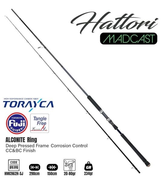 Fujin Madcast 290cm 20-80gr Shore Jig Kamışı