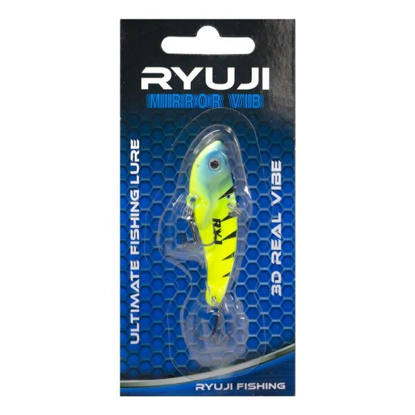 Ryuji Mirror Vib 15 gr 5.5 cm Jig Yem Tiger Glow