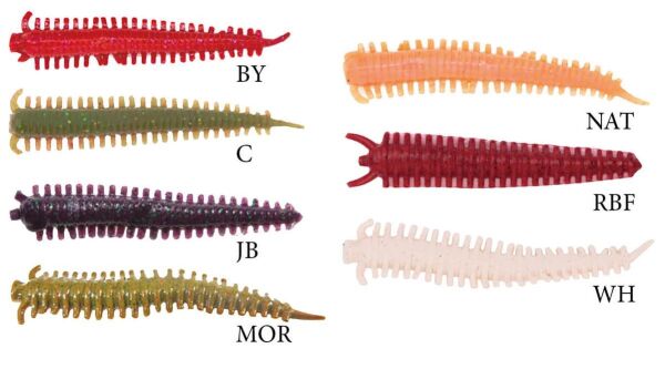 Berkley Gulp Alive Sandworm 5Cm 2İnç 24Ct Silikon Yem MOTOR OİL RED FLECK