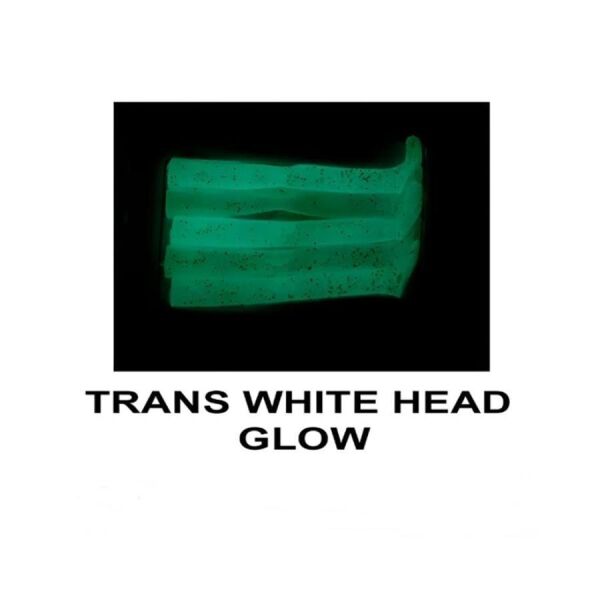 Ryuji V8 8cm 5.5gr Silikon Yem Trans White Head Glow