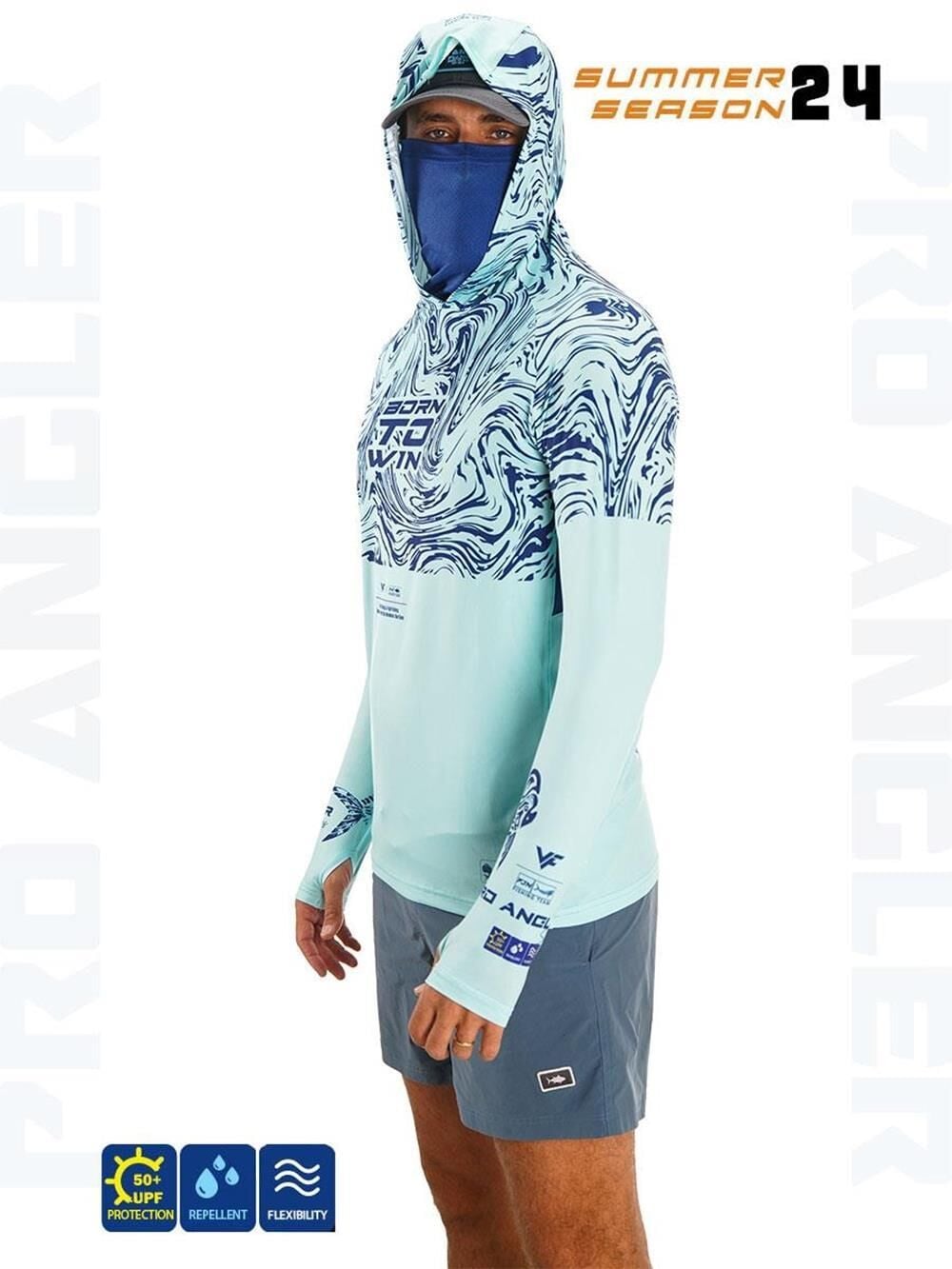 Fujin Pro Angler S24 Buff & Hoodie Izohips Mint M