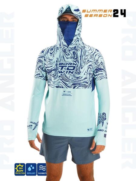 Fujin Pro Angler S24 Buff & Hoodie Izohips Mint S
