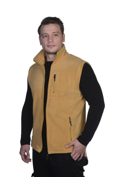 North Trace Hurricane Erkek Polar Yelek Camel - M