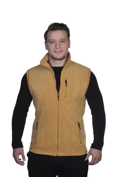 North Trace Hurricane Erkek Polar Yelek Camel - M