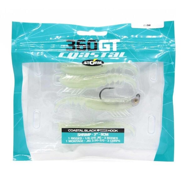 Storm 360GT Coastal Black Shrimp 8cm Jig Silikon Karides Yem Sand Shrimp