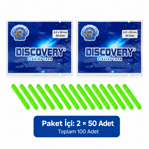 Discovery Çiftli Işıldak Fosfor 4,5x39mm ( 50 li Paket )