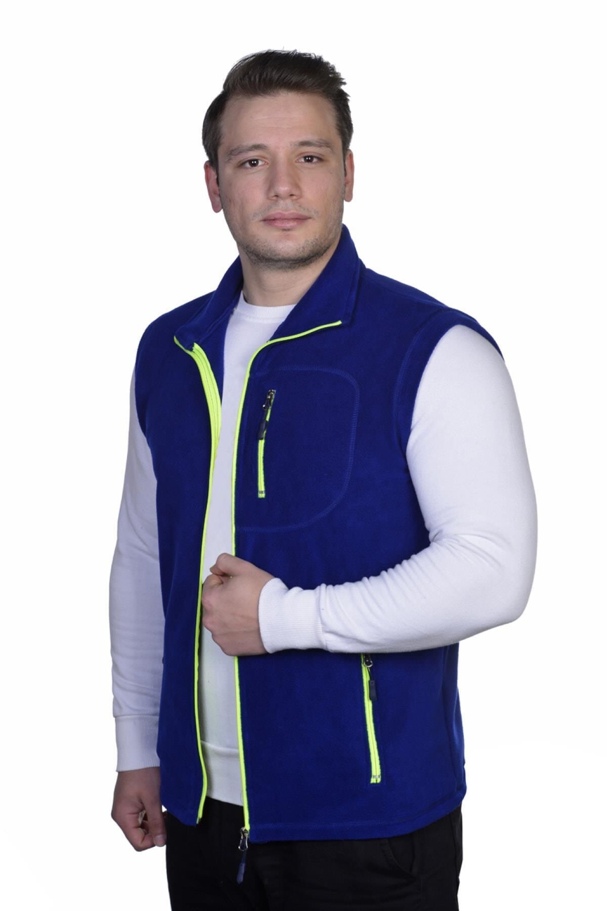 North Trace Hurricane Erkek Polar Yelek İndigo - M