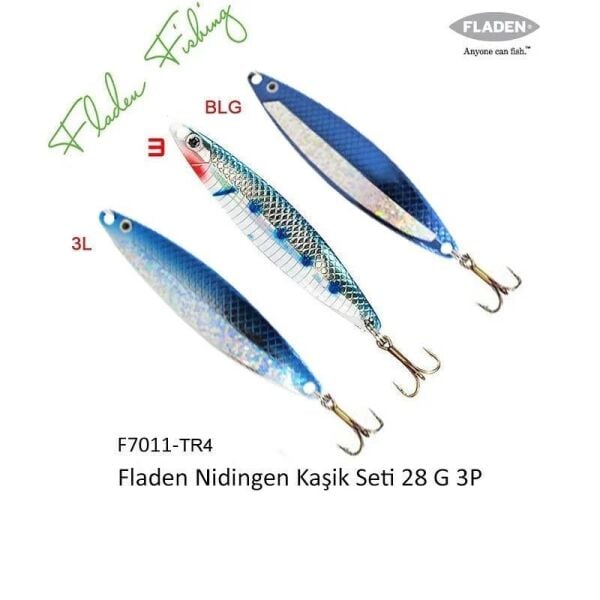Fladen Nıdıngen 3Lü Olta Kaşığı Seti 28Gr